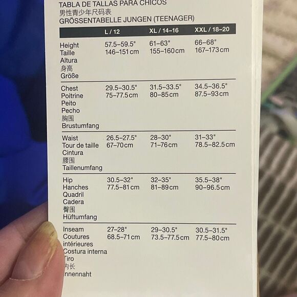 The North Face Boys Reversible Shasta Hooded Jacket TNF Blue Large (12)NWT - Picture 7 of 15